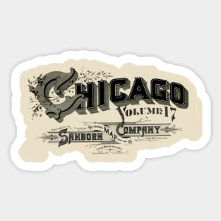 Chicago Sanborn Map Sticker